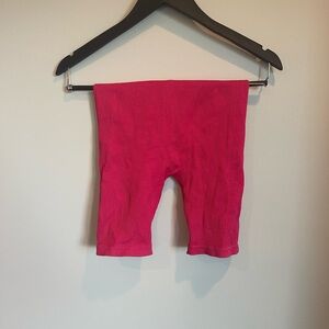 Zara hot pink biker shorts
